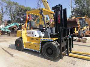 Chariot élévateur d'occasion de peinture originale importé du Japon TCM 50 Vente de machines de construction de 5 tonnes à Shanghai Stock de qualité parfaite - Product Image 2