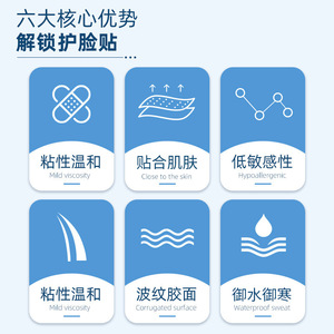 Parches faciales anticongelantes para esquí, neopreno, 6,5 cm x 20 cm, protección contra el frío para deportes de invierno, cuidado de la cabeza - Product Image 4