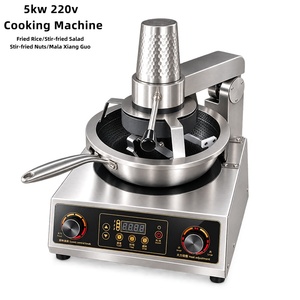 Grand robot commercial automatique pour riz frit, machine de cuisson intelligente à wok électromagnétique pour la cuisson par agitation - Product Image 1