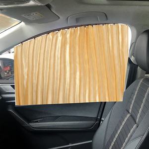 4 pièces de rideaux magnétiques respirants anti-ultraviolets pour fenêtres latérales de <span class=keywords><strong>voiture</strong></span>, type universel, pare-soleil pour voitures - Product Image 4