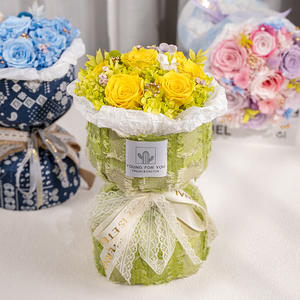 ช่อกุหลาบทำด้วยมือคุณภาพสูงกุหลาบสำเร็จรูปคู่รักสำหรับวันวาเลนไทน์การตกแต่งของขวัญวันครูปีใหม่ - Product Image 4