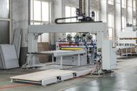 Ligne de production automatique de pressage à chaud pour la production de stratifiés HPL, placage pour panneaux multicouches en MDF, contreplaqué, panneaux de particules