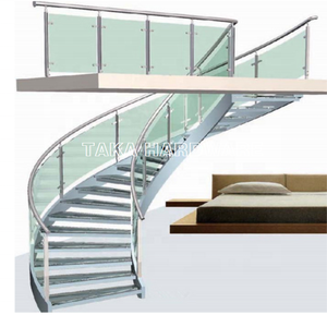 Solución de un escalón para escalera completa interior Incluye dibujo de tienda/escalón/larguero/barandilla/etc. Escalera de diseño moderno - Product Image 2