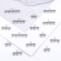 Connecteurs multi-brins en acier inoxydable CX personnalisés, fermoirs hypoallergéniques, sans ternissement, pour la fabrication de bijoux superposés
