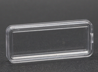 Support de capsule rectangulaire en acrylique résistant aux rayures pour lingot d'argent de 10 oz (une once troy) Air-Tite