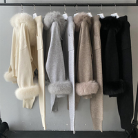 Ensemble Décontracté Tricoté 2 Pièces pour Femme Automne Hiver, Long Gilet Cardigan, Débardeur et Pantalon Ample, Tenue Pull Tricoté Femme