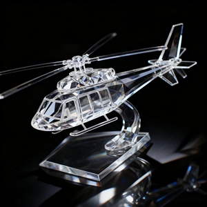 Nórdico creativo hogar transparente cristal avión decoración ornamento moderno Simple modelo habitación <span class=keywords><strong>vino</strong></span> gabinete Decoración - Product Image 3