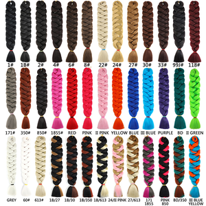 Venta al por mayor sintético Yaki recto trenzado extensión del pelo ignífugo materia prima Africana Jumbo <span class=keywords><strong>trenzas</strong></span> pelo - Product Image 6