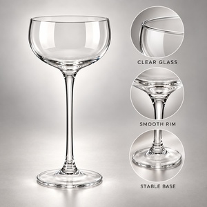 Verres à vin ultra-fins en <span class=keywords><strong>cristal</strong></span> 150 ml incassables avec bordure dorée pour vin rouge et <span class=keywords><strong>blanc</strong></span>, verre Nick Nora, couleur personnalisée, design moderne - Product Image 3