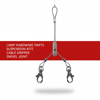 Kit de suspension avec pince de câble de sécurité en acier inoxydable et en cuivre, prix d'usine Changyi, tailles personnalisables, pinces à câble
