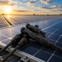 Connecteur solaire en Y en gros 2 vers 1 style FMM MFF MC4 1000V 30A IP67 étanche pour panneaux photovoltaïques, usine OEM