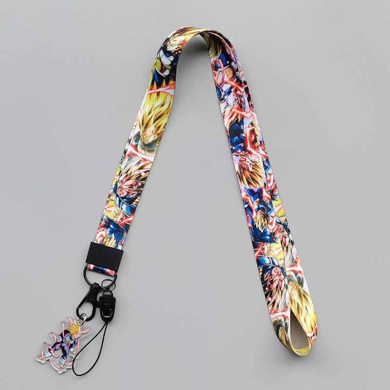 Lanyards Accessories Anime Cool Cartoon Dragon Satin Lanyard Anti-Lost Card Holder Phone Neck Lanyards Custom Pendant Image 3