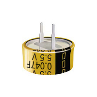Supercondensateur BITWELL série BWS de petite taille, type pièce de monnaie, jaune, 5,5 V, 0,047 F, longue durée de vie, faible ESR, pour usage automobile et industriel