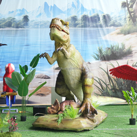 Dinosaure animatronique miniature d'intérieur LT-4-106, T-rex Tyrannosaurus pour parc d'attractions pour enfants