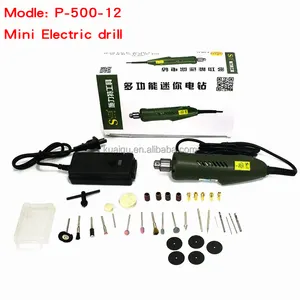 P-500-12 Portable Mini Perceuse Électrique Rotatif Outil Meulage Accessoires pour Machine de Gravure Outil