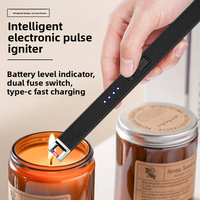 Briquet à gaz en métal rose Dericsson, allumeur électronique créatif pour la maison, portable, coupe-vent, aromathérapie, rechargeable