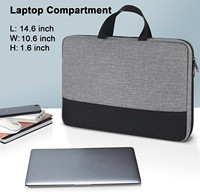 TSA Tas Jinjing Lengan Laptop Pria Wanita, Tas Tote Pembawa Komputer Nilon Tahan Lama Murah, Tas Laptop Bisnis Berpergian