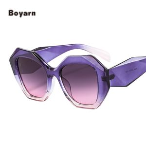 Usine en gros nouveau polygone unisexe mode carré pleine jante léger UV400 lunettes de soleil magnifique Vintage avec de grandes jantes - Product Image 5