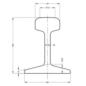 DIN <span class=keywords><strong>S20</strong></span> Thép Đường Sắt Với Chất Lượng Cao - Product Image 1