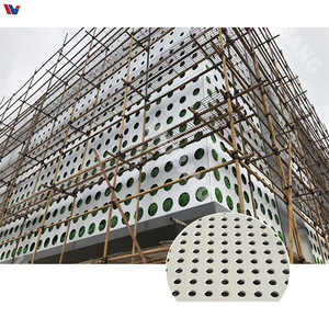 Revêtement de bâtiment décoratif moderne en alliage d'aluminium perforé, façade extérieure personnalisée pour hôtel et centre commercial - Product Image 5