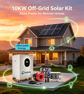 Système d'énergie solaire hybride de 10 kW à 50 kW, complet avec batteries lithium-ion MPPT, panneaux en silicium polycristallin - Product Image 5