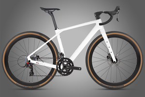 <span class=keywords><strong>Bicicleta</strong></span> de <span class=keywords><strong>Gravel</strong></span> de Fibra de Carbono Estilo Twitter, <span class=keywords><strong>Bicicleta</strong></span> X con Manillar Integrado, <span class=keywords><strong>Bicicleta</strong></span> de Carreras con Freno de Disco, 13 Velocidades Inalámbricas - Product Image 6