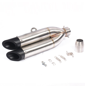 <span class=keywords><strong>Tubo</strong></span> <span class=keywords><strong>de</strong></span> <span class=keywords><strong>Escape</strong></span> <span class=keywords><strong>Doble</strong></span> Modificado para Motocicleta, Silenciador <span class=keywords><strong>de</strong></span> <span class=keywords><strong>Escape</strong></span> Modificado 250 NK650 KPR150 - Product Image 5