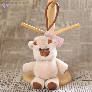 QY Cute <b>Mini</b> Plush Animal Keychain Fluffy Stuffed Doll Pendant <b>Backpack</b> Ornament Lovely Toy Wholesale - Product Image 4