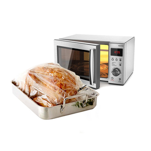 Sacs en plastique pour rôtir la dinde <span class=keywords><strong>au</strong></span> four avec clip <span class=keywords><strong>de</strong></span> fixation, grande taille pour rôtir le poulet et les viandes, haute température, 20 unités - Product Image 1