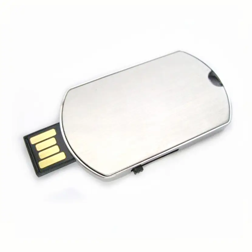 Wholesale price Hang tag shaped metal usb 2.0 flash drives good quality 64gb Dog tag usb disk