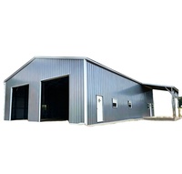 Entrepôt en acier PEB à faible coût, structure métallique galvanisée, hangar en acier facile à installer pour usine de production et stockage agricole