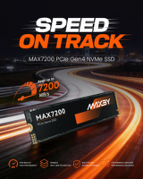 SSD Internal Gaming M.2 2280 PCIe 4.0 NVMe Kompatibel PS5 1TB 512GB 7200MB/s Kecepatan Tinggi