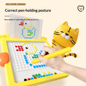 Tableau magnétique à <span class=keywords><strong>dessin</strong></span> en papier avec grand et petit <span class=keywords><strong>canard</strong></span> <span class=keywords><strong>jaune</strong></span>, jouet éducatif pour enfants, apprentissage des chiffres anglais - Product Image 3