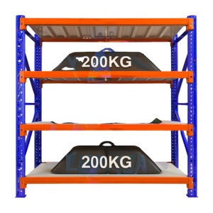 رف تخزين متعدد الطبقات من المعدن التقليدي، أرفف تخزين مستدامة للمتاجر - Product Image 1