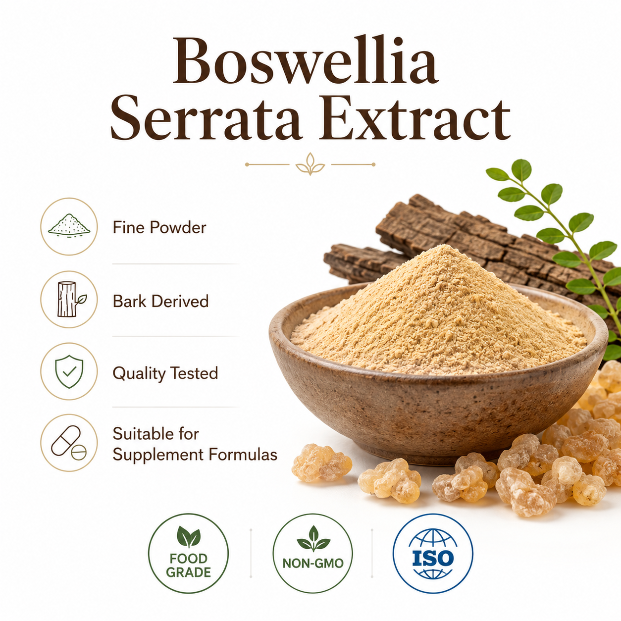 Natürliches Boswellia Serrata Extrakt-Pulver 65% 85% Boswelliasäure Gelenkunterstützungs-Nahrungsergänzungsmittel****^^^^ https://www.siboasi.com