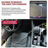 Nouvelles lumières de bienvenue LED en aluminium à chargement USB BRAD pour Volkswagen Shaven Golf-Retrofit, garantie 1 an, accessoires automobiles
