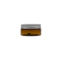 Stock de fabrication pour emballages cosmétiques : Pots et flacons en plastique ambré de 50ml, 100ml, 120ml, 200ml, 500ml pour crèmes cutanées et films capillaires