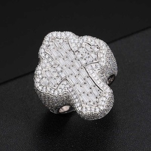 Hip Hop Moissanite <b>Ring</b> Iced Out Moissanite <b>Ring</b> Moissanite <b>Ring</b> for <b>Men</b> Moisaanite Diamond <b>Ring</b> Silver Moissanite <b>Ring</b> - Product Image 5