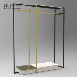 2020 Retail Shop Slatwall Display Rack Shop Display Racks Clothes Fixture Clothing Store Showcase Fitting Rooms Sale