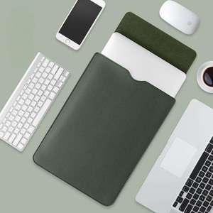 Pochette étanche pour <span class=keywords><strong>ordinateur</strong></span> <span class=keywords><strong>portable</strong></span> 14 pouces en cuir PU, étui fin pour tablette, sacoche d'<span class=keywords><strong>ordinateur</strong></span> <span class=keywords><strong>portable</strong></span>, housses pour <span class=keywords><strong>ordinateur</strong></span> <span class=keywords><strong>portable</strong></span> - Product Image 1