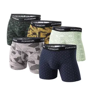 OEM vente en gros personnalisé Boxer Design hommes sous-vêtements respirant coton Boxer personnalisé Boxers Logo