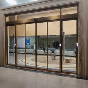 Porte coulissante automatique silencieuse en verre pour bibliothèque musée <span class=keywords><strong>zone</strong></span> sensible au bruit - Product Image 5