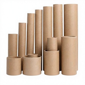 Tubo de Papel Redondo <span class=keywords><strong>Pergamino</strong></span> con Tapa de Plástico, Caja de Embalaje Cilíndrica para Pintura y Caligrafía, Tubos de Pintura en Rollo con Tapa - Product Image 2