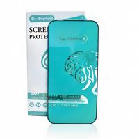 Protection d'écran en verre trempé pour iPhone 13 Pro Max, revêtement électrolytique AF, revêtement oléophobe, dureté 9H, résistant aux rayures