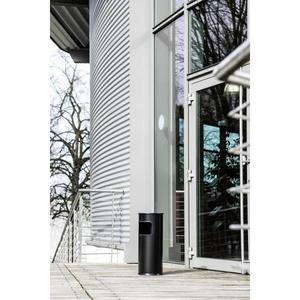 DURABLE - 3330-01 Corbeille cylindrique en métal 17L avec cendrier-EAN 4005546989020 Poubelles et cendriers Poubelles en métal - Product Image 4