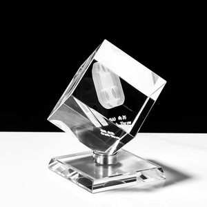 Cubes de cristal 5*5*5 6*6*6 pour artisanat, base rotative <span class=keywords><strong>3D</strong></span> au laser, <span class=keywords><strong>cadre</strong></span> <span class=keywords><strong>photo</strong></span>, cubes de cristal K9 pour gravure au laser - Product Image 3