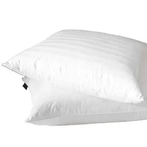 Супер Популярные использованные подушки из перьев 100% хлопчатобумажная белая вставка для подушки для домашнего отеля 2-4 см утиное перо Oeko-tex 100