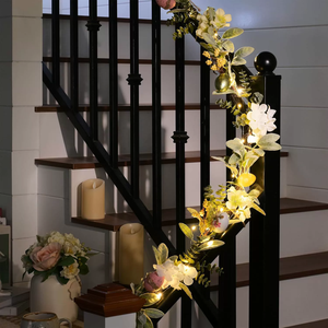 DAMAI Easter Decor Artificial Colored Egg Rattan Vine Garland 183CM Wall Hanging Ornament for Home Hotel Indoor Decoration 3pcs - Product Image 3