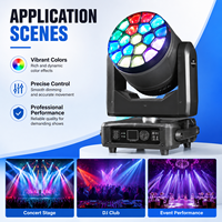 Projecteur LED RVBW 19x15W à tête mobile effet 'Bee Eye' avec zoom 4-60° DMX512 pour DJ, concerts, clubs et mariages - Expédition depuis l'entrepôt américain