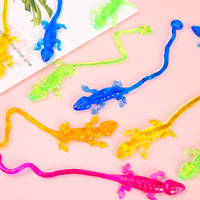 Vente en gros de geckos muraux extensibles et collants, jouets sensoriels anti-stress, articles de fête fantaisie en vrac, direct usine